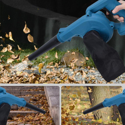 Portable Cordless Air Blower Leaf Dust Tool 1080W 19000 RPM Li-ion Battery