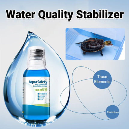Water Stabiliser for Turtles Reptile Tank Water Conditioner for Healthy Habitat