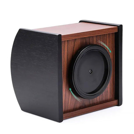 Rotatable Wooden Desktop Storage Box Organizer Creative Office Business Gift