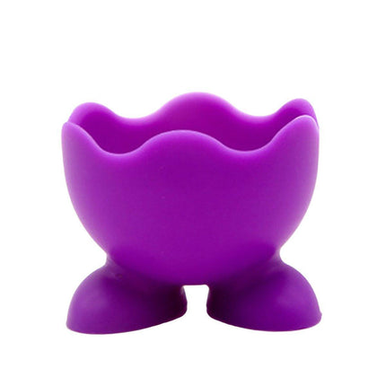 7PCS Breakfast Serving Cups Holders Set Boiled Egg Kitchen Silicone Egg Cup