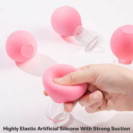 4PCS Facial Cupping Massage Set Vacuum Scraping Lifting Tool for Face Skin Care