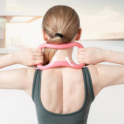 Yoga Pilate Ring Circle Fitness Training Resistance Stretch Support Grip Sport - Aimall