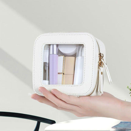 Clear Waterproof Travel Makeup Bag Portable Cosmetic Toiletry Organizer Box