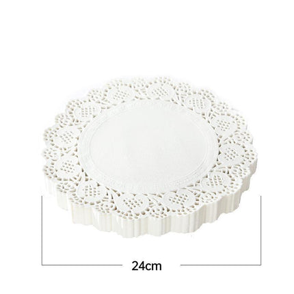 250pcs Baking Parchment Paper Flower Design Kitchen Oil Absorbing Cake Liners