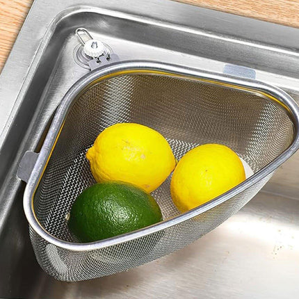 Triangle Sink Strainer Basket Household Kitchen Shelf Leftover Draining Rack