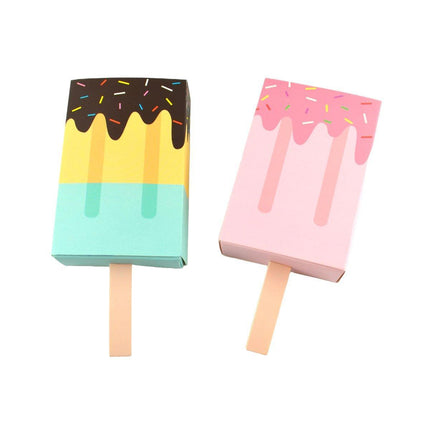 50PCS Creative Ice Cream Candy Gift Boxes Fruit Shaped Party Favor Packaging Box