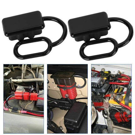 4 x Dust Cap Black Anderson Plug Cover Style Connectors 50AMP Battery Caravan - Aimall