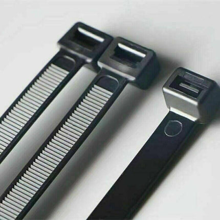 100-1000X Cable Ties Zip Ties Nylon UV Stabilised Plastic Electrical Bulk Wire Tie - Aimall