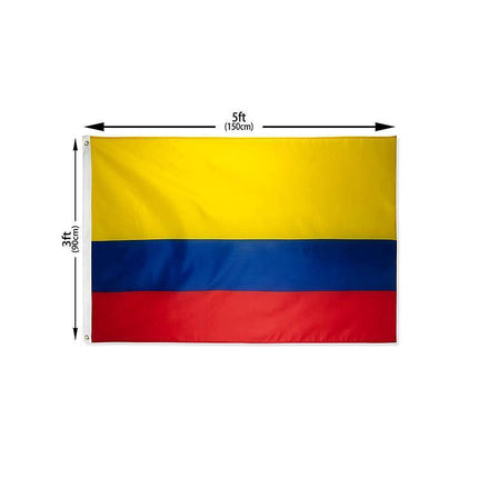 Large Colombia Colombian Flag Heavy Duty Outdoor CO 90x150cm - 3x5ft - Aimall