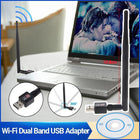 802.11AC AC600 USB WiFi Wireless Adapter Dongle WPS 5GHz Dual Band 5dBi Antenna - Aimall