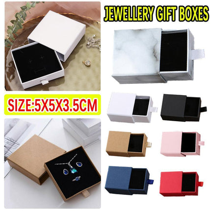 Jewellery Gift Box Necklace Ring Bracelet Bangle Earring Cardboard Box 5*5*3.5cm - Aimall