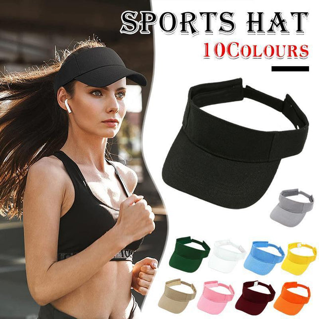 Women Adjustable UV Protection Sport Visor Cap Beach Sun Hat New Stylish Design - Aimall