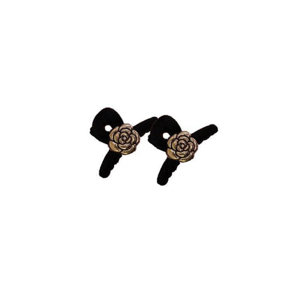 Mini Hair Claw Faux Pearl Hair Clip Hairpins For Women Girls Black Small Grab