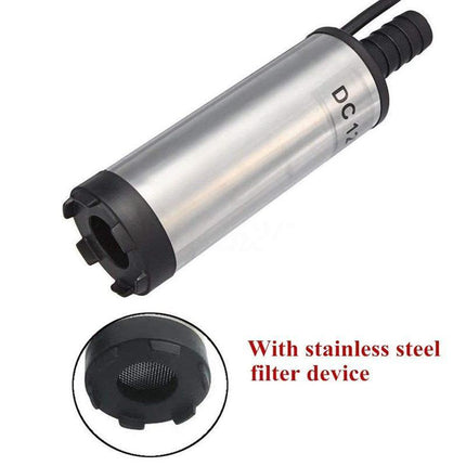 DC12V Aluminium Diesel Fuel Pump Submersible Transfer Vessel Water Oil Car Auto - Aimall