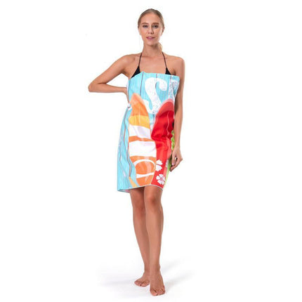 Sand Free XL Beach Towel + Bag Quick Dry Microfibre Compact Light 80x160cm Swim - Aimall