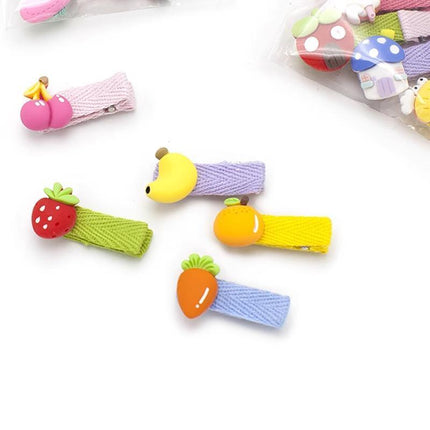 5Pcs Cute Cartoon Animal Hairpin Set for Girls - Mini Hair Clips Party Gift