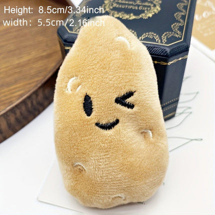 20PCS Handmade Cute Squeaky Little Potato Doll Pet Plush Doll For Dog Cat