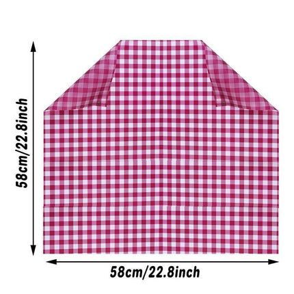 100PCS DIY Florist Wrapping Paper Fog Paper Plaid Rose Bouquet Tools 58x58cm