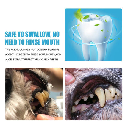 Pet Toothpaste Dog Cat Fresh Breath Tartar Removal Oral Care Edible Cleaning