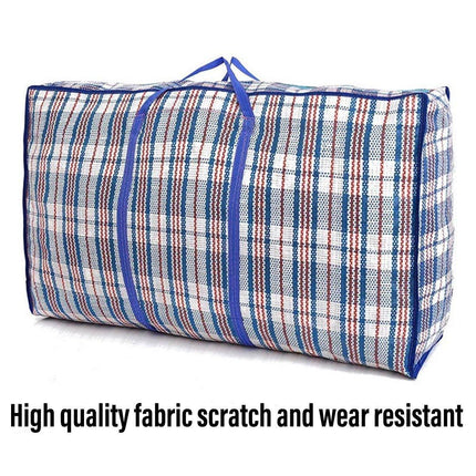 10PCS Large Waterproof Moving Packing Bags Woven Storage Luggage Quilt Bags