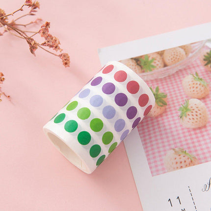 9pcs Dot Paper Tape Gradient Stickers for DIY Handbook Scrapbooking Supplies
