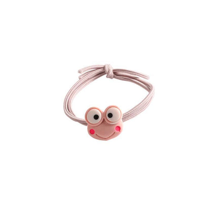 Cartoon Hair Rubber Hair Ring Frog Head Rope Hand Strap Couples Girl Hair Rope