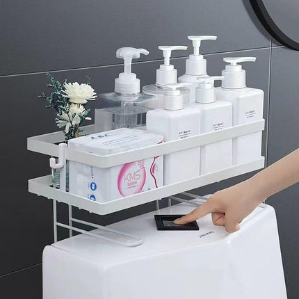 Storage Rack 1Tier Space Saver Over The Toilet Steel Bathroom Shelf Organizer