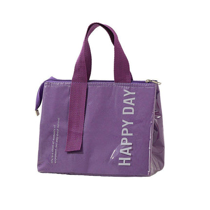 Large Capacity Lunch Bag Outdoor Picnic Aluminum Foil Portable Thermal Bag - Aimall