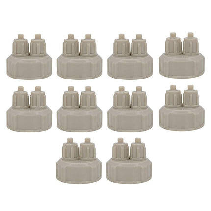 10pcs Aquarium CO2 Generator Bottle Cap Fish Tank DIY Air Diffuser Valve Guage