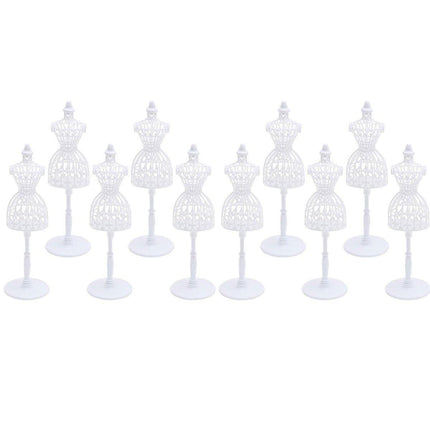 10PCS Doll Model Display Stand Hollow Out Handmade DIY Wedding Dress Design