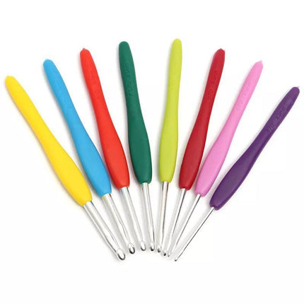 Knitting Needles Crochet Hooks Set Tools Kit Yarn Sewing Tools Grip With Box DIY - Aimall