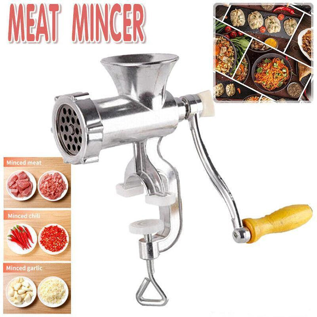 Manual Kitchen Meat Grinder Mincer Stuffer Table Hand Sausage Filler Maker Au - Aimall