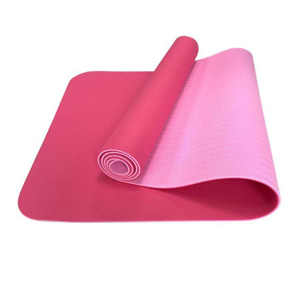 TPE Yoga Mat Eco Friendly Exercise Fitness Gym Pilates Non Slip Dual Layer Aimall