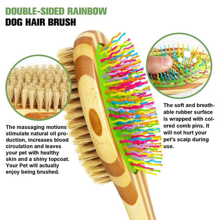 Double Sided Pet Comb Dogs Cats Knot Removal Grooming Brush Detangling