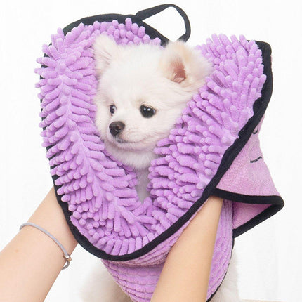 Quick Drying Pet Bath Towel Fast Absorbent Dog Cat Cleaning Towel for Grooming