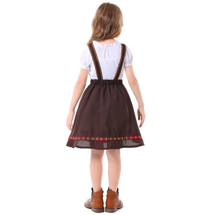 Oktoberfest Girl Costume Bavarian Dress Traditional Folk Festival Slip Dress - Aimall