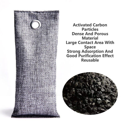 4pcs Bamboo Charcoal Deodorant Bags Activated Carbon Odor Absorber Linen Bags