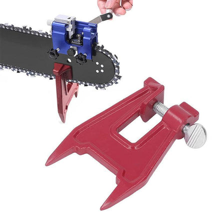 Chainsaw Bar Chain Stump File Vice For All Makes Universal Sharpening Tool Part - Aimall