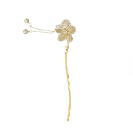 Shell Flower Fringe Hairpin Vintage Chinese Style Accessories Women Bridal