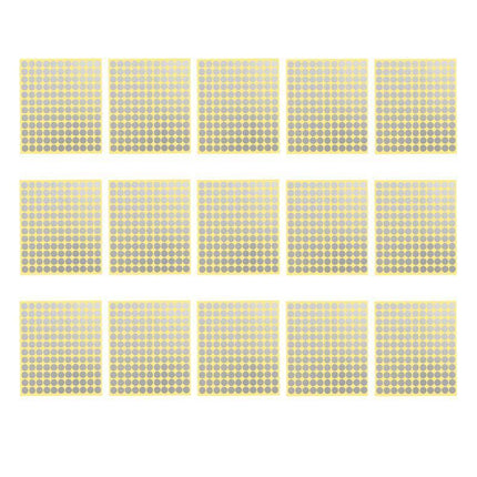 8/13/25/50mm Colour Sticker Dots Adhesive Round Labels Circular Scrapbooking Silver - Aimall