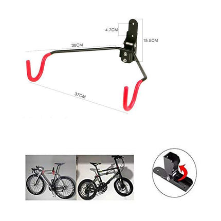 Bike Bicycle Hanger Hook Wall Mounted Garage Storage Rack Mount Steel - Aimall