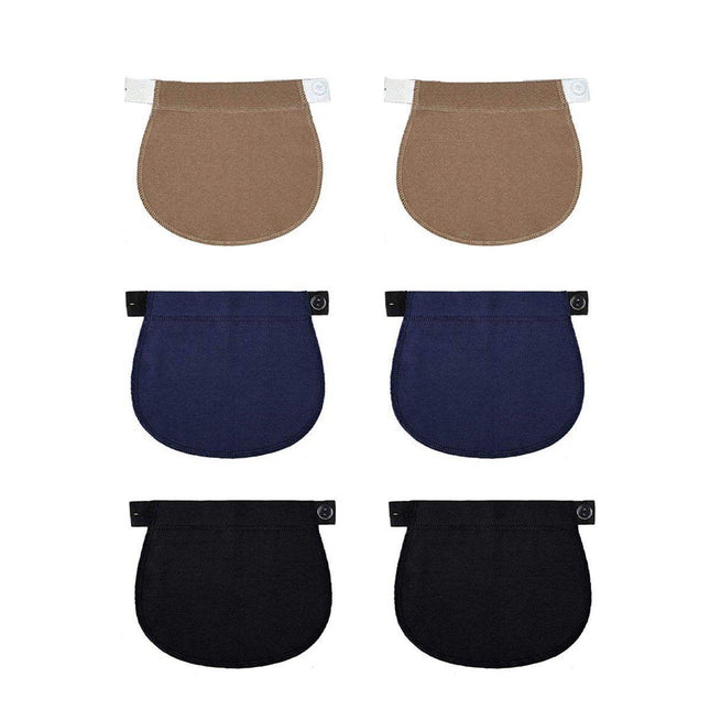 6PCS Pregnant Women Belt Extension Buckle 3 Colours for Big Belly Fatty Pants