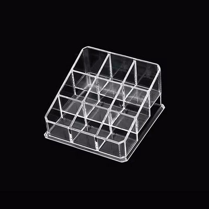 Desktop Transparent Storage Organizer Box Multi-Compartment Display Rack Holder