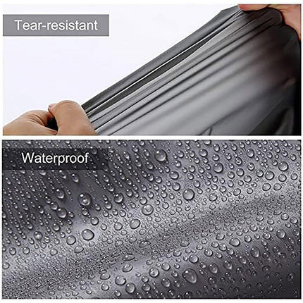 Gray Transparent Unisex Raincoat Lightweight Waterproof Poncho Hooded Jacket