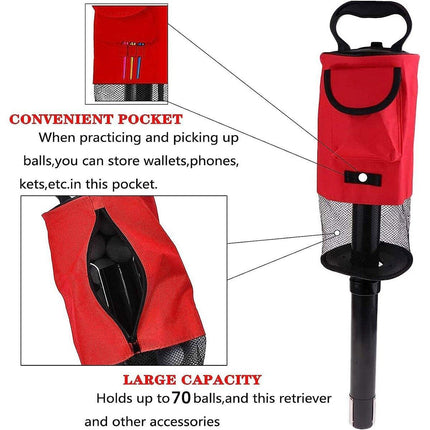 Golf Mesh Ball Pickup Tube Golf Accessories Portable Golf Ball Retriever Tool