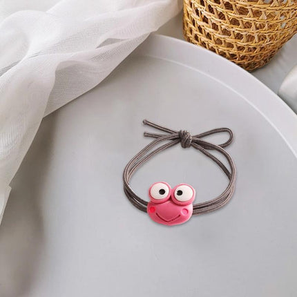Cartoon Hair Rubber Hair Ring Frog Head Rope Hand Strap Couples Girl Hair Rope