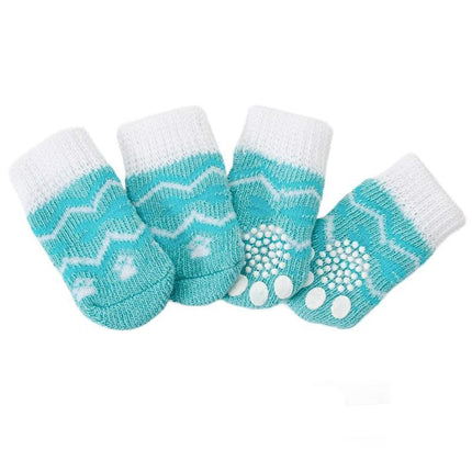 Dog Socks Non-Slip Grip Slip Anti-Skid - Puppy Cat Pet Shoes Slippers S Size - Aimall