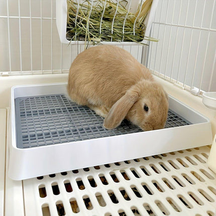 Rabbit Toilet Animal Toilet for Small Pets Litter Box Clean Hygiene Accessory