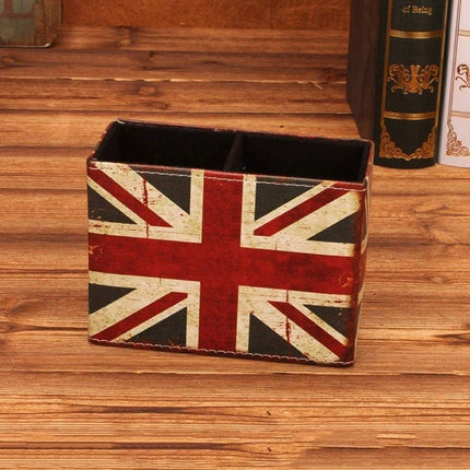 Two Compartment Desktop Organiser Storage Box Office Desk Organizer Supplies