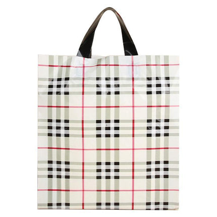 50x Reusable Plastic Tote Bag Eco Friendly Shopping Bags Durable Large Capacity